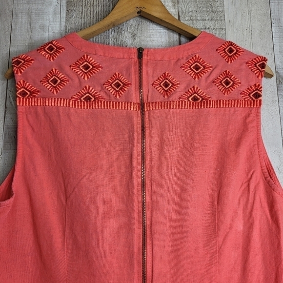 J. CREW Sleeveless Linen/Cotton Sundress. Size Medium - Picture 5 of 13